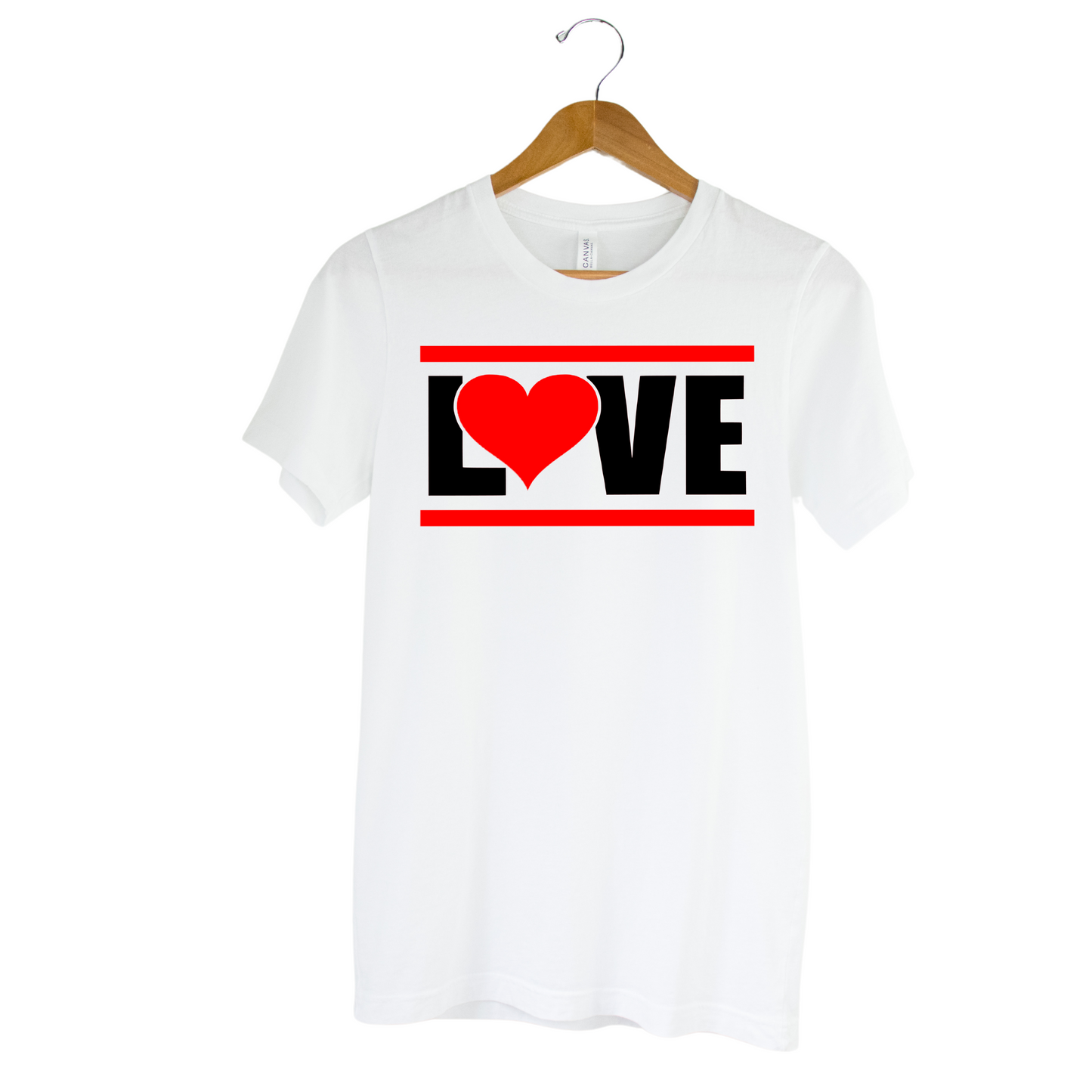 Black Love White Shirt